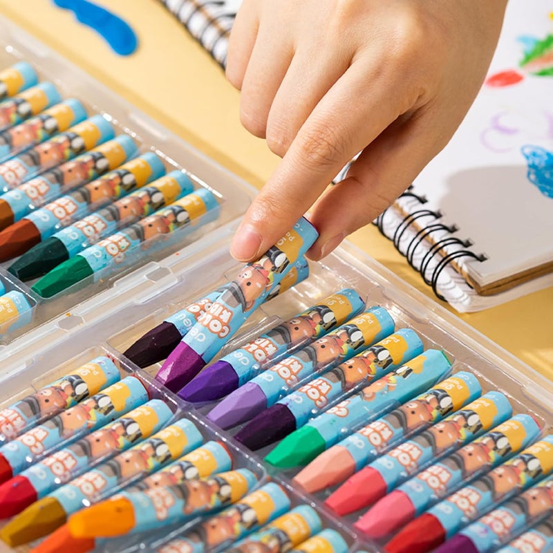 Deli Oil Pastel 12 Color, Pvc Box. (EC20104)- Pack Of 05 - Image 3